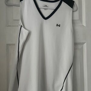 Under Armour White Sleeveless Shirt